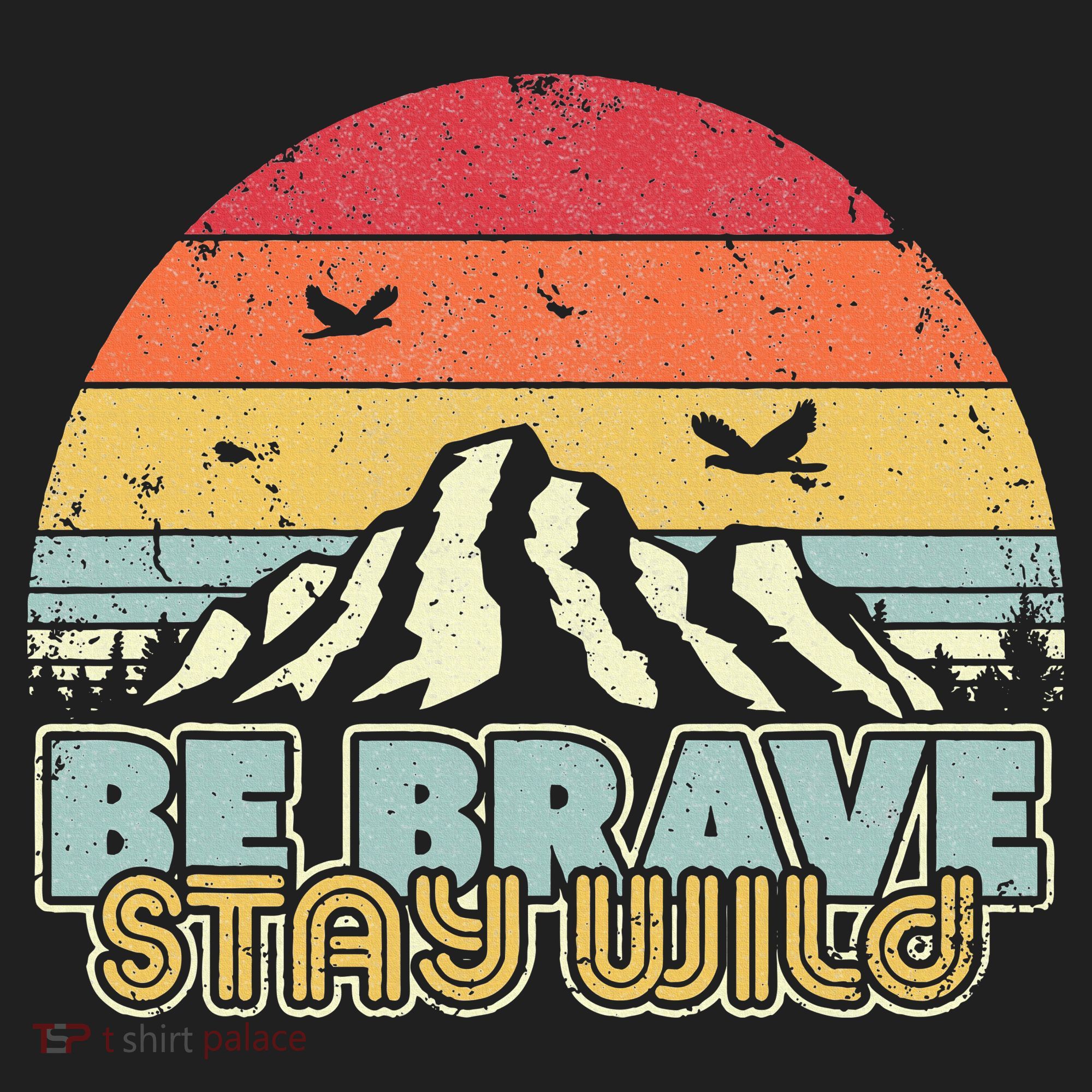 Be Brave Stay Wild Retro Style Outdoors Beanie
