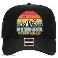Be Brave Stay Wild Retro Style Outdoors Hat thumb 0
