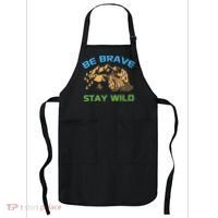 BE BRAVE STAY WILD Wilderness Nature Gift Camping Apron thumb 0