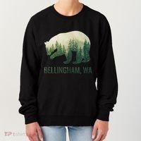Bellingham Bear State Of Washington Pacific Nw Wildlife Women's Sweatshirt thumb 0