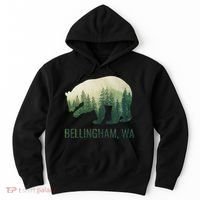 Bellingham Bear State Of Washington Pacific Nw Wildlife Hoodie thumb 0