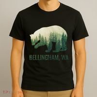 Bellingham Bear State Of Washington Pacific Nw Wildlife T-Shirt thumb 3