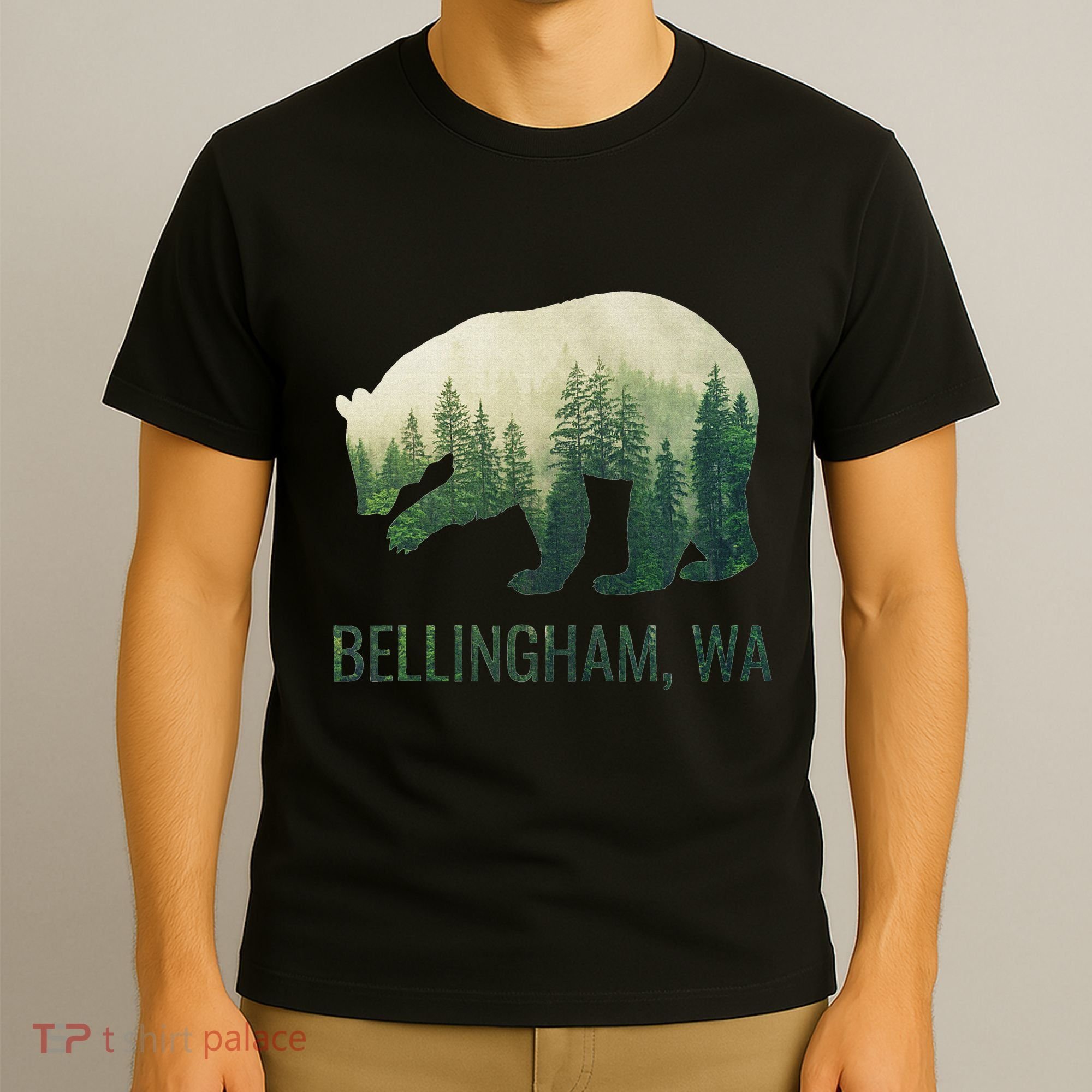 Bellingham Bear State Of Washington Pacific Nw Wildlife T-Shirt