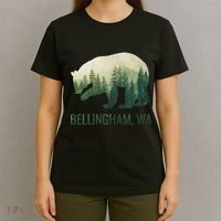 Bellingham Bear State Of Washington Pacific Nw Wildlife T-Shirt thumb 4