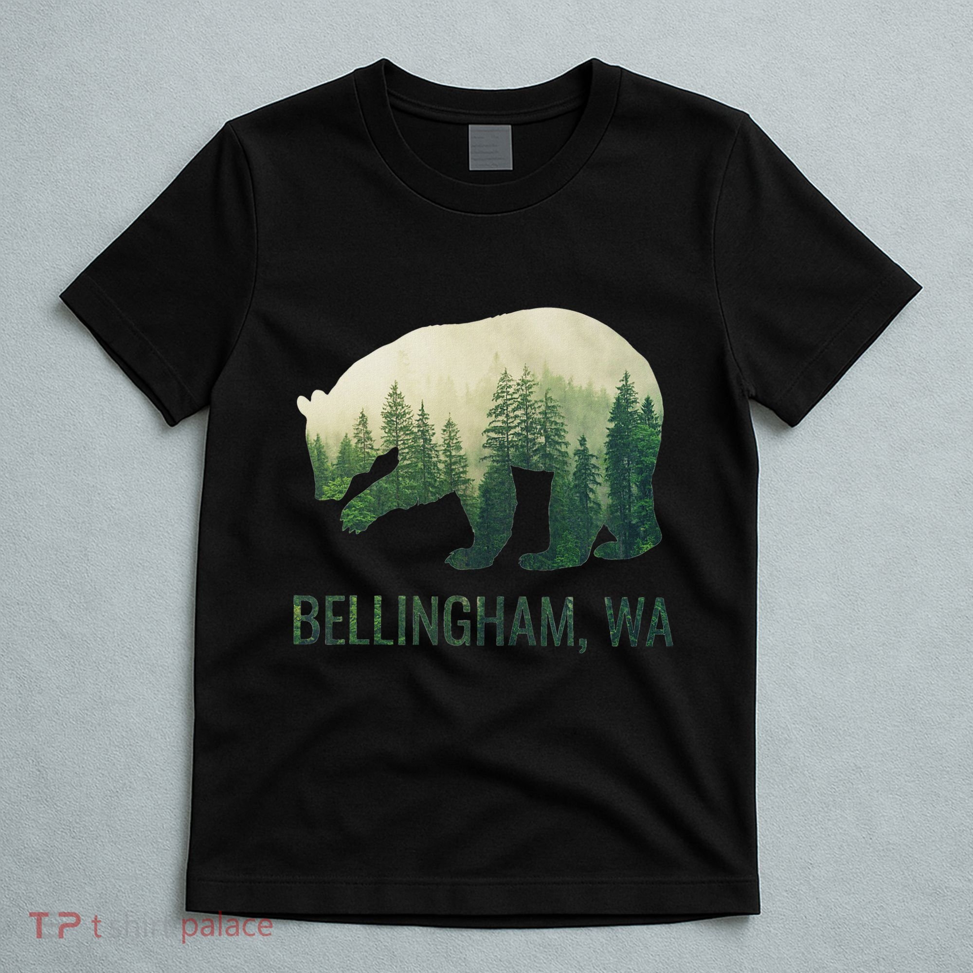 Bellingham Bear State Of Washington Pacific Nw Wildlife T-Shirt