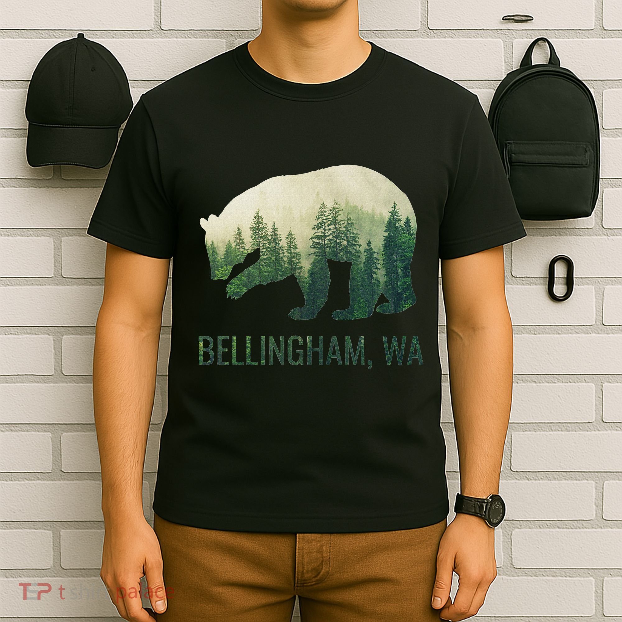 Bellingham Bear State Of Washington Pacific Nw Wildlife T-Shirt
