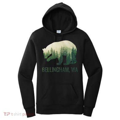 Bellingham Bear State Of Washington Pacific Nw Wildlife Women's Hoodie