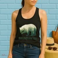 Bellingham Bear State Of Washington Pacific Nw Wildlife Women's Tank Top thumb 2