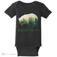 Bellingham Bear State Of Washington Pacific Nw Wildlife Baby Bodysuit thumb 0