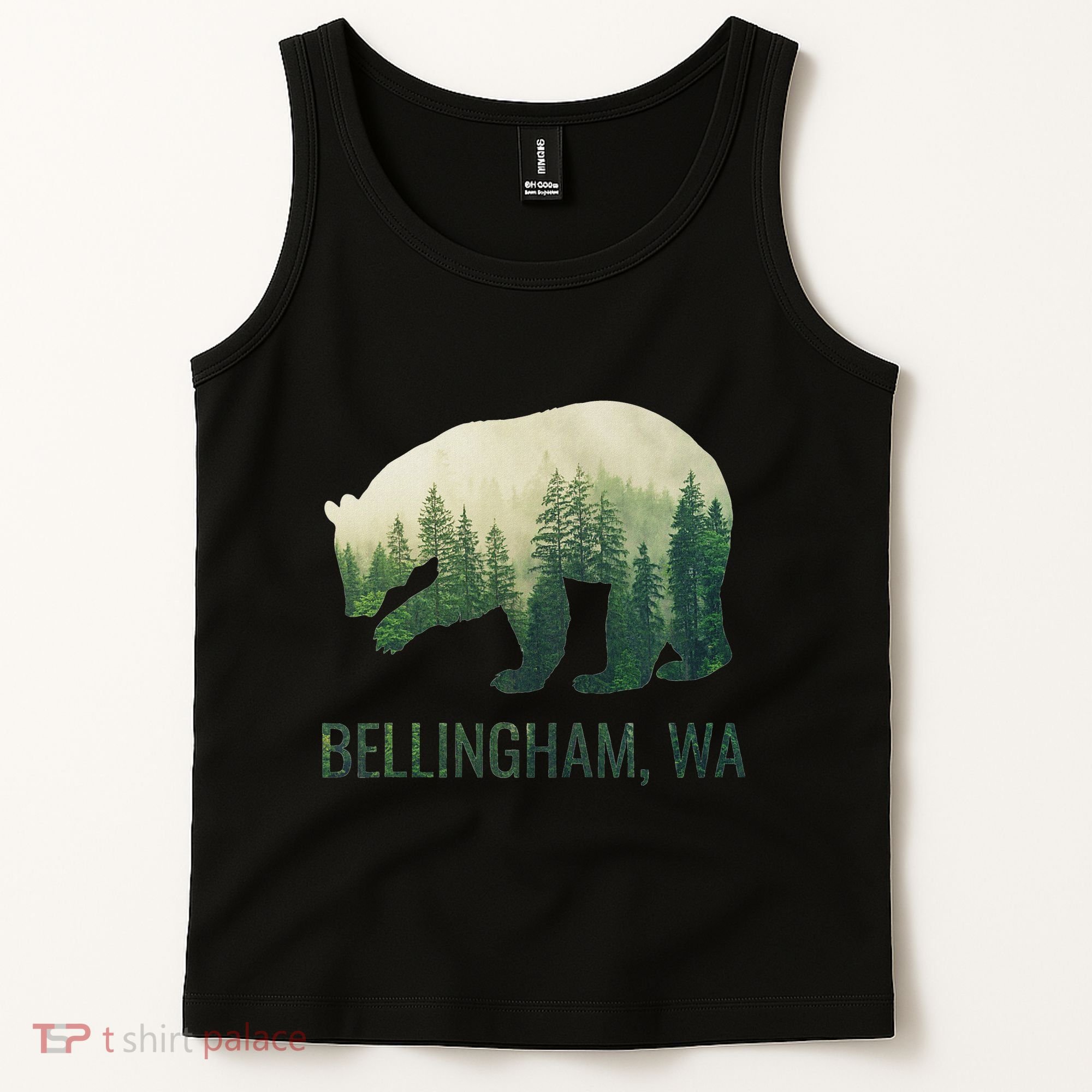 Bellingham Bear State Of Washington Pacific Nw Wildlife Tank Top