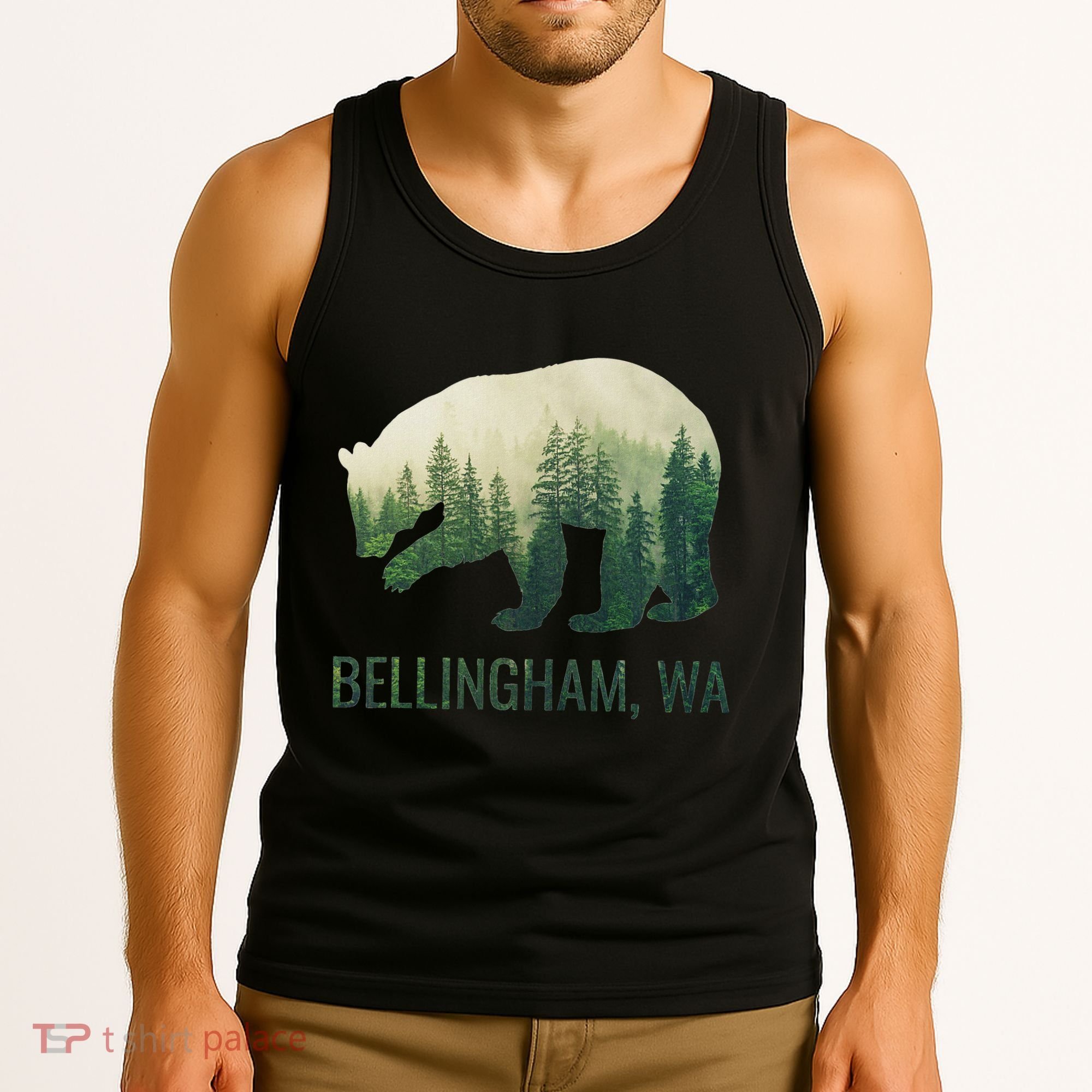 Bellingham Bear State Of Washington Pacific Nw Wildlife Tank Top