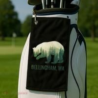 Bellingham Bear State Of Washington Pacific Nw Wildlife Golf Towel thumb 2
