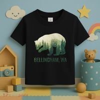 Bellingham Bear State Of Washington Pacific Nw Wildlife Toddler T-Shirt thumb 3
