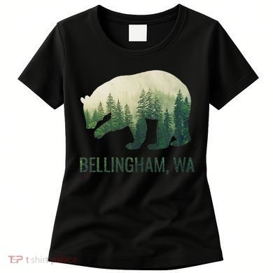 Bellingham Bear State Of Washington Pacific Nw Wildlife Women's T-Shirt