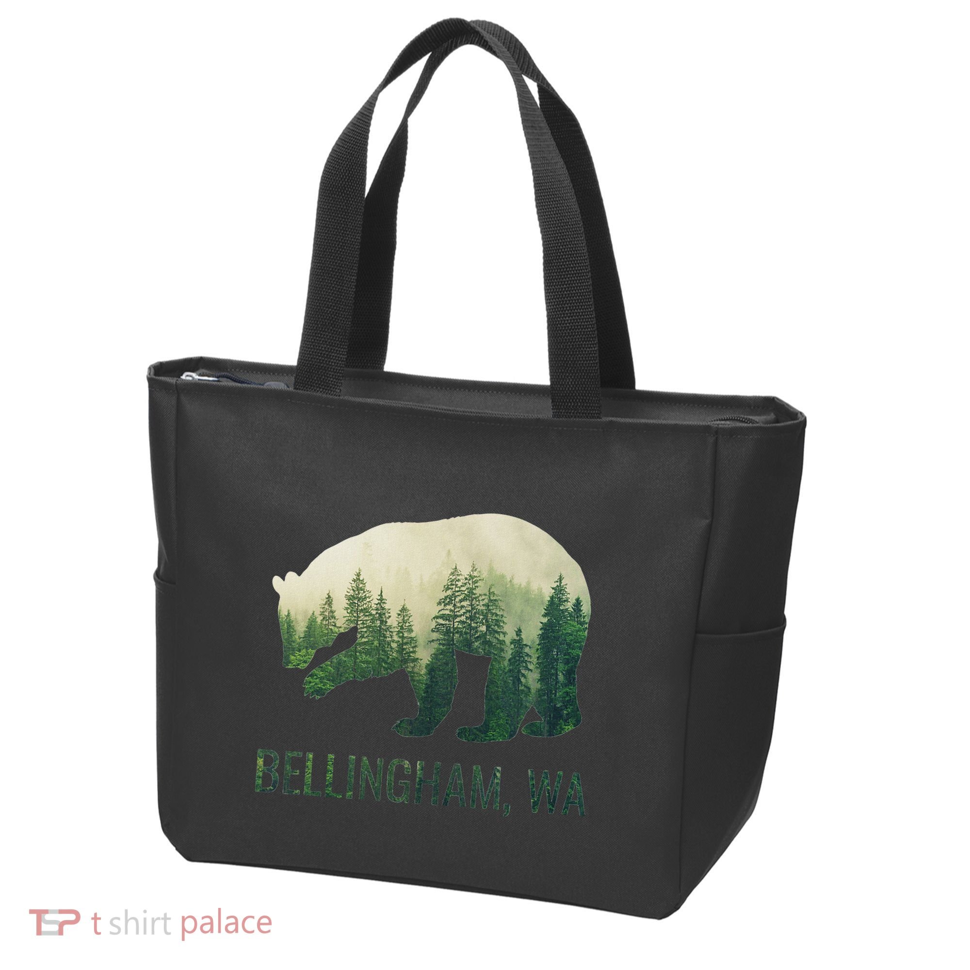 Bellingham Bear State Of Washington Pacific Nw Wildlife Tote Bag