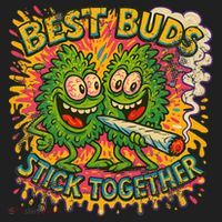 Best Buds Stick Together Marijuana Cannabis Weed Stoner Women's Sweatshirt thumb 2