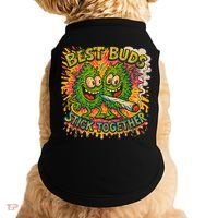 Best Buds Stick Together Marijuana Cannabis Weed Stoner Doggie Tank thumb 0