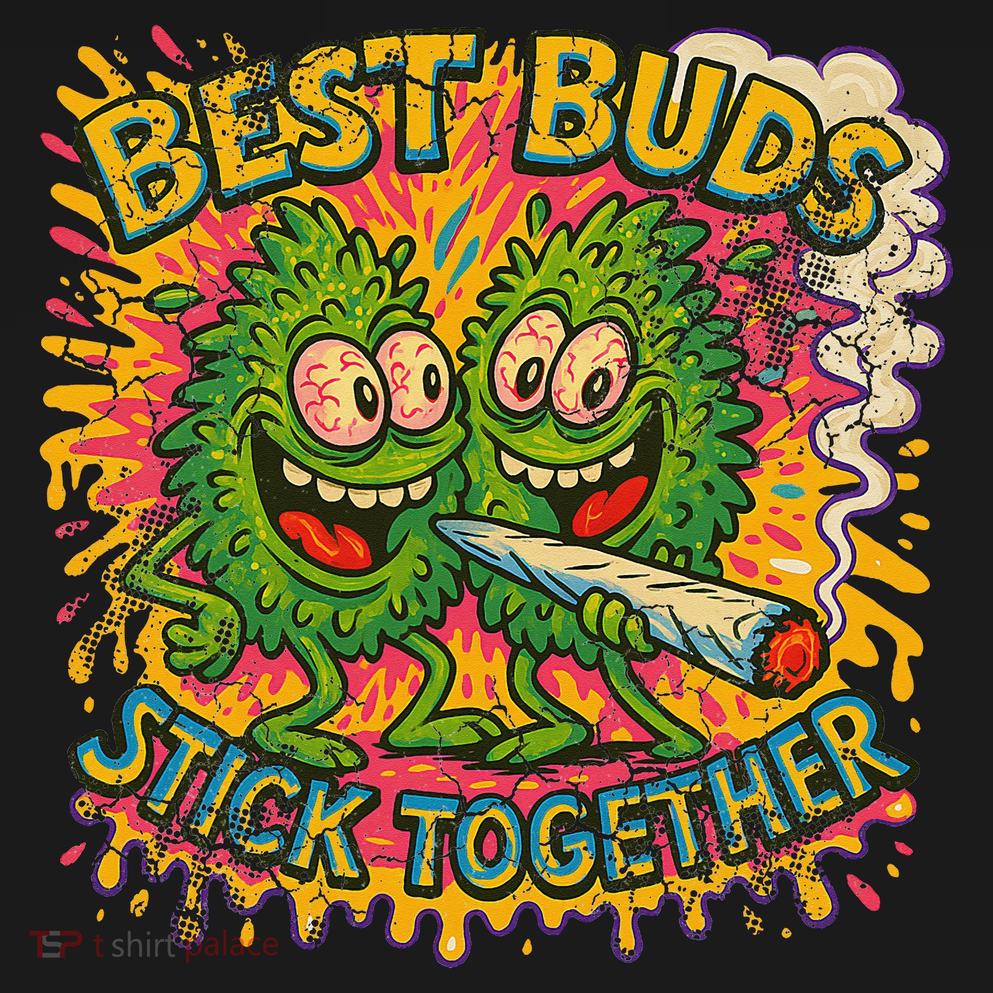 Best Buds Stick Together Marijuana Cannabis Weed Stoner Apron