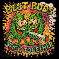 Best Buds Stick Together Marijuana Cannabis Weed Stoner Bucket Hat thumb 4