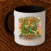 Best Buds Stick Together Marijuana Cannabis Weed Stoner Coffee Mug thumb 2