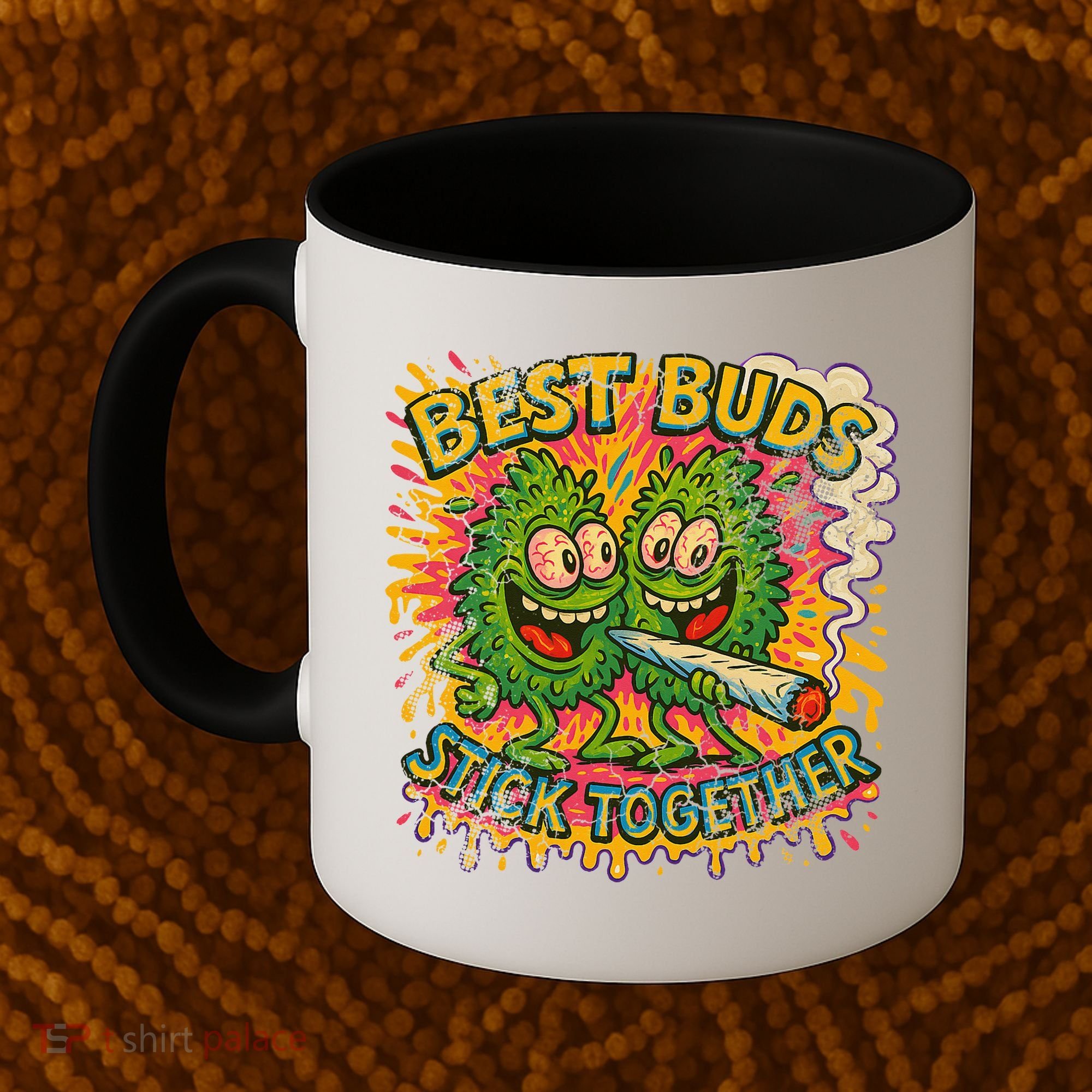 Best Buds Stick Together Marijuana Cannabis Weed Stoner Coffee Mug