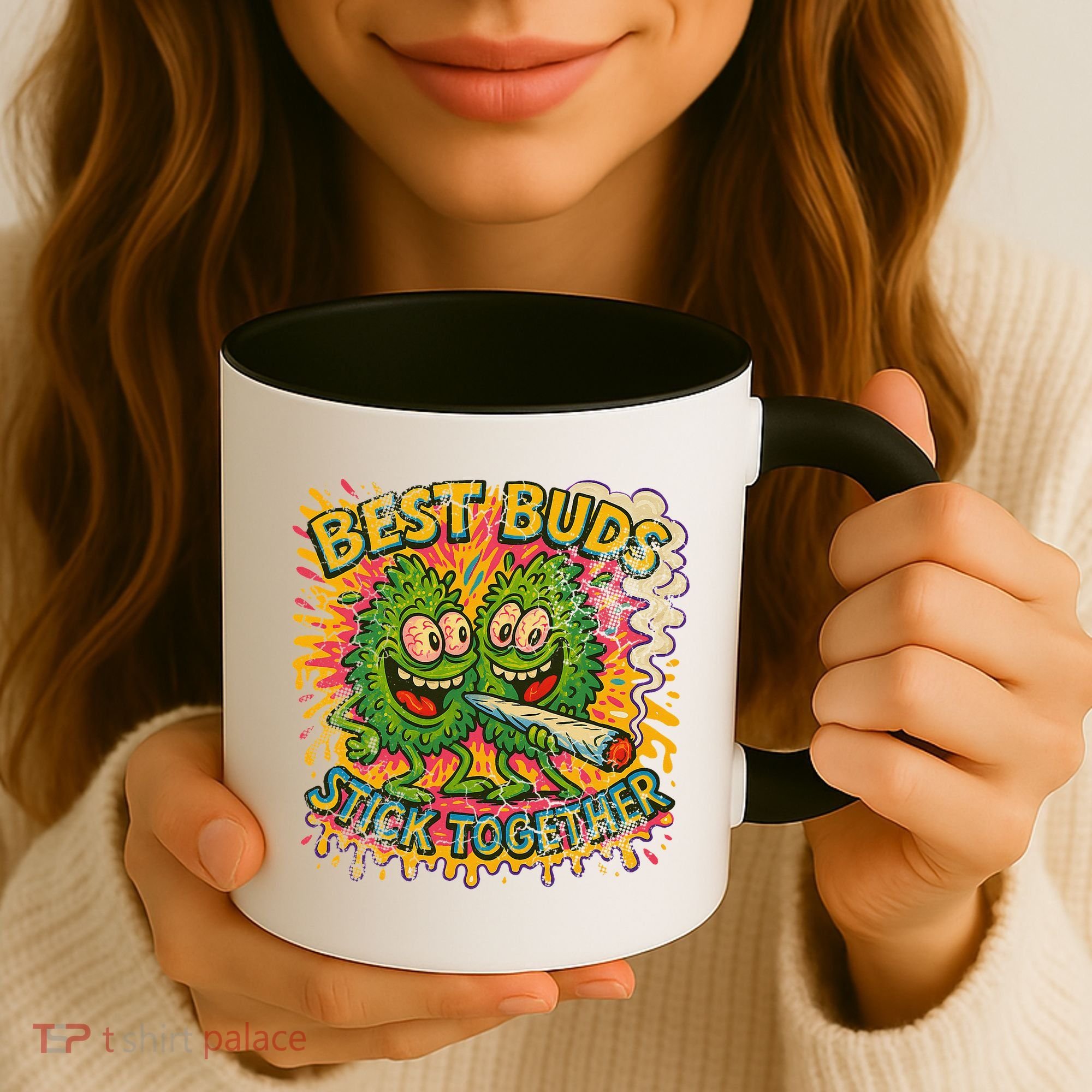 Best Buds Stick Together Marijuana Cannabis Weed Stoner Coffee Mug