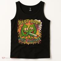 Best Buds Stick Together Marijuana Cannabis Weed Stoner Tank Top thumb 2