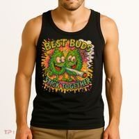 Best Buds Stick Together Marijuana Cannabis Weed Stoner Tank Top thumb 3