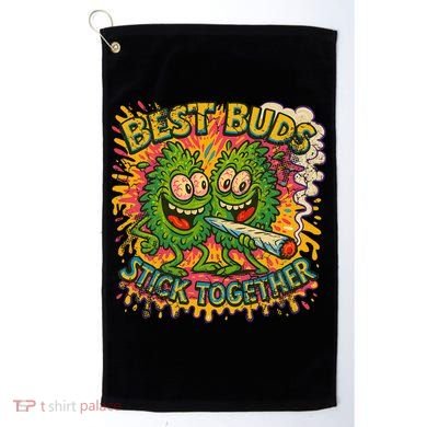 Best Buds Stick Together Marijuana Cannabis Weed Stoner Golf Towel