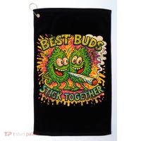 Best Buds Stick Together Marijuana Cannabis Weed Stoner Golf Towel thumb 0