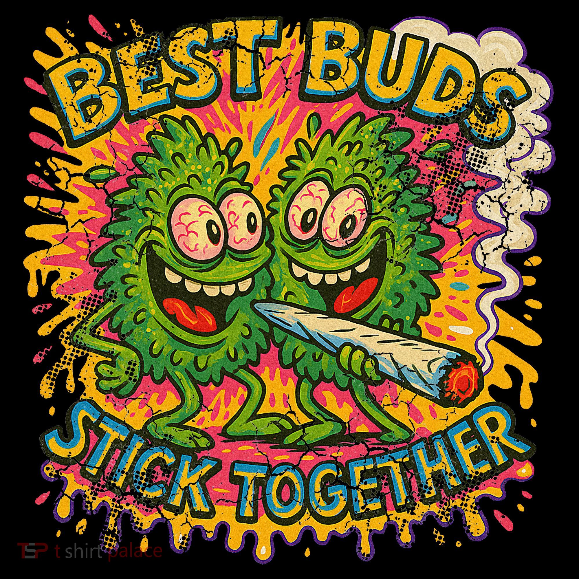 Best Buds Stick Together Marijuana Cannabis Weed Stoner Women's Long Sleeve Shirt