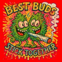 Best Buds Stick Together Marijuana Cannabis Weed Stoner Santa Hat thumb 1
