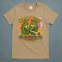 Best Buds Stick Together Marijuana Cannabis Weed Stoner T-Shirt thumb 5
