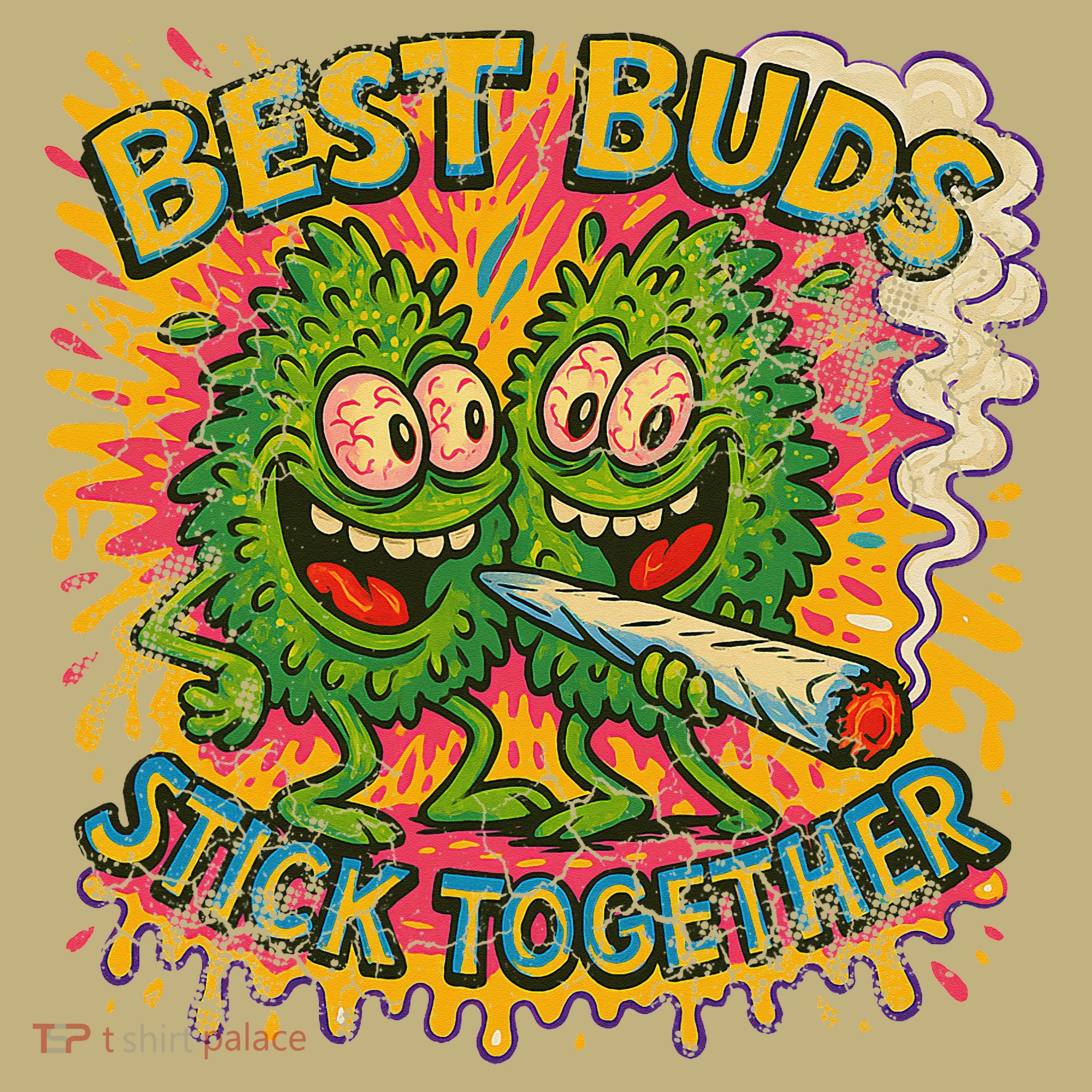 Best Buds Stick Together Marijuana Cannabis Weed Stoner Mousepad