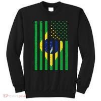 Brazil Brasil Soccer Usa America Flag Jersey Women Sweatshirt thumb 0