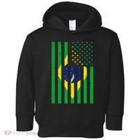 Brazil Brasil Soccer Usa America Flag Jersey Women Toddler Hoodie thumb 0