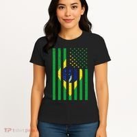 Brazil Brasil Soccer Usa America Flag Jersey Women Women's T-Shirt thumb 4