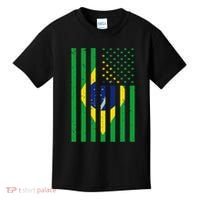 Brazil Brasil Soccer Usa America Flag Jersey Women Kids T-Shirt thumb 0