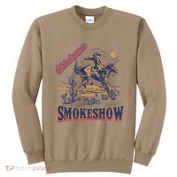 Boho Bull Skull Cow Oklahoma Smokeshow Western Country Sweatshirt thumb 0