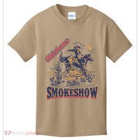 Boho Bull Skull Cow Oklahoma Smokeshow Western Country Kids T-Shirt thumb 0