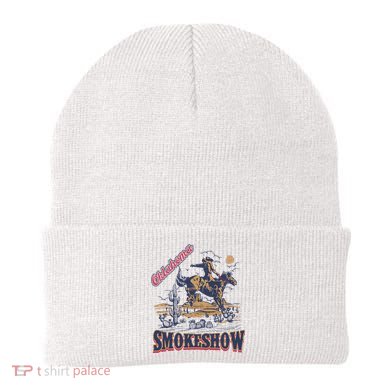 Boho Bull Skull Cow Oklahoma Smokeshow Western Country Beanie