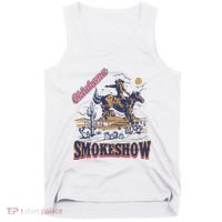 Boho Bull Skull Cow Oklahoma Smokeshow Western Country Tank Top thumb 0