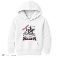 Boho Bull Skull Cow Oklahoma Smokeshow Western Country Kids Hoodie thumb 0