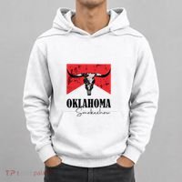 Boho Bull Skull Cow Oklahoma Smokeshow Western Country Hoodie thumb 0