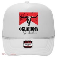 Boho Bull Skull Cow Oklahoma Smokeshow Western Country Hat thumb 0