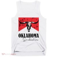 Boho Bull Skull Cow Oklahoma Smokeshow Western Country Tank Top thumb 0