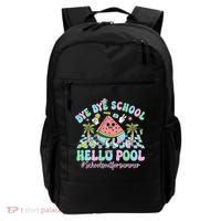 Bye Bye School Hello Pool Schools Out For Summer Teacher Backpack thumb 0