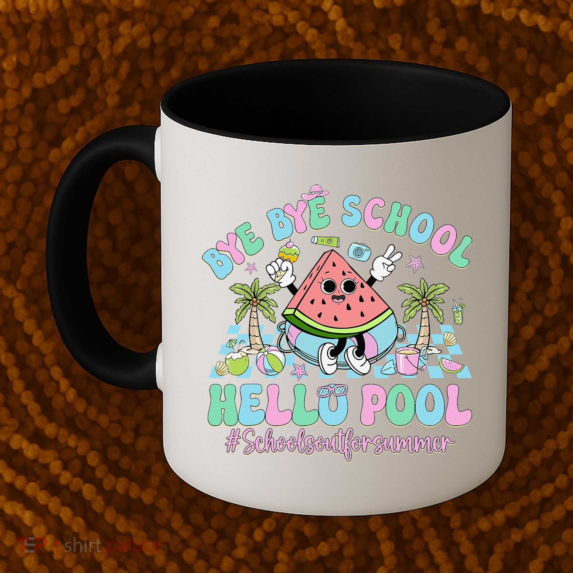 Bye Bye School Hello Pool Schools Out For Summer Teacher Coffee Mug
