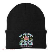 Bye Bye School Hello Pool Schools Out For Summer Teacher Beanie thumb 0