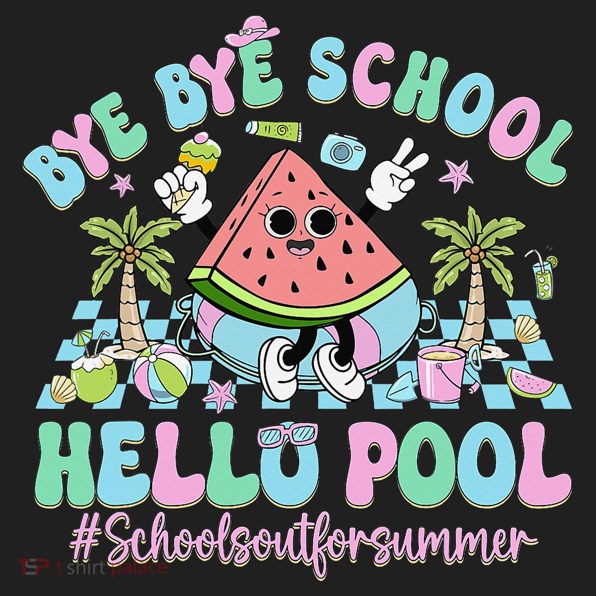 Bye Bye School Hello Pool Schools Out For Summer Teacher Beanie